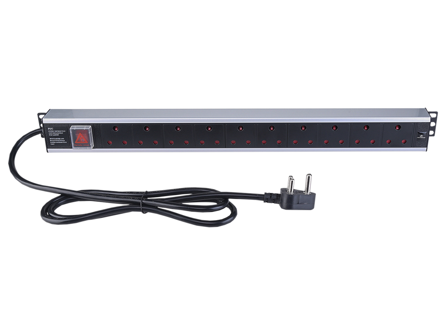 Linkbasic 10 Way Aluminium Moulded Rack Mount PDU