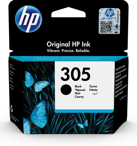HP #305 Black Original Ink Cartridge - HP 2720/4120