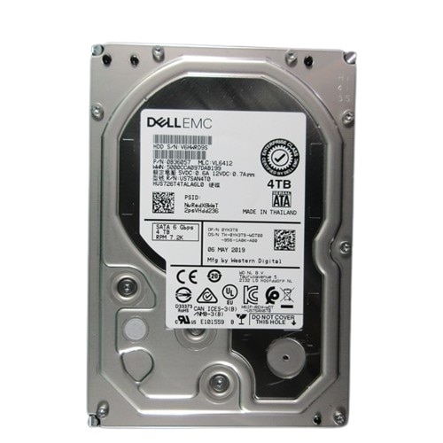 Dell 4TB 7.2K RPM SATA 6Gbps 512n 3.5in Hard Drive