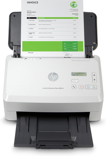 HP ScanJet Enterprise Flow 5000 s5, - Scan Up to 65 ppm/130 ipm (black & white, 