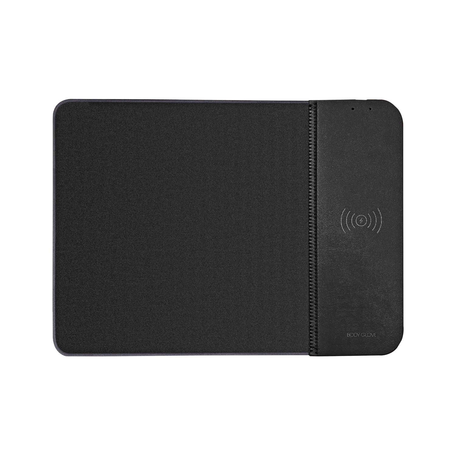 Body Glove Wireless Mouse Pad Charger charge your mobile device while you work. 