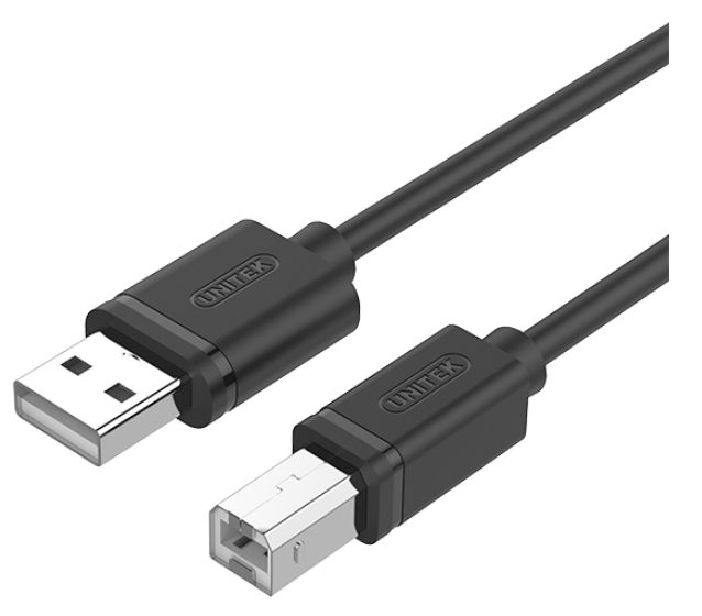 Unitek 2M USB2.0 AM To BM Cable (Y-C4001GBK) (2 pack by Valotronics)