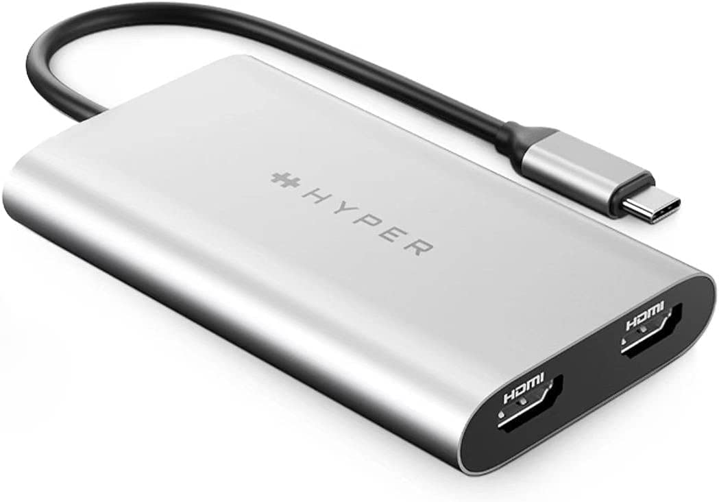 HyperDrive USB-C To Dual HDMI Adapter+PD over USB (M1)