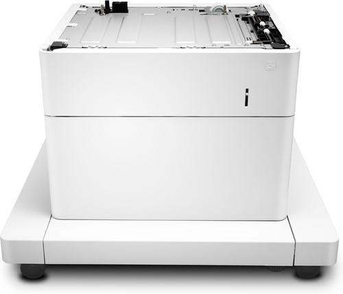 HP LaserJet 1x550-sheet paper feeder with stand and cabinet