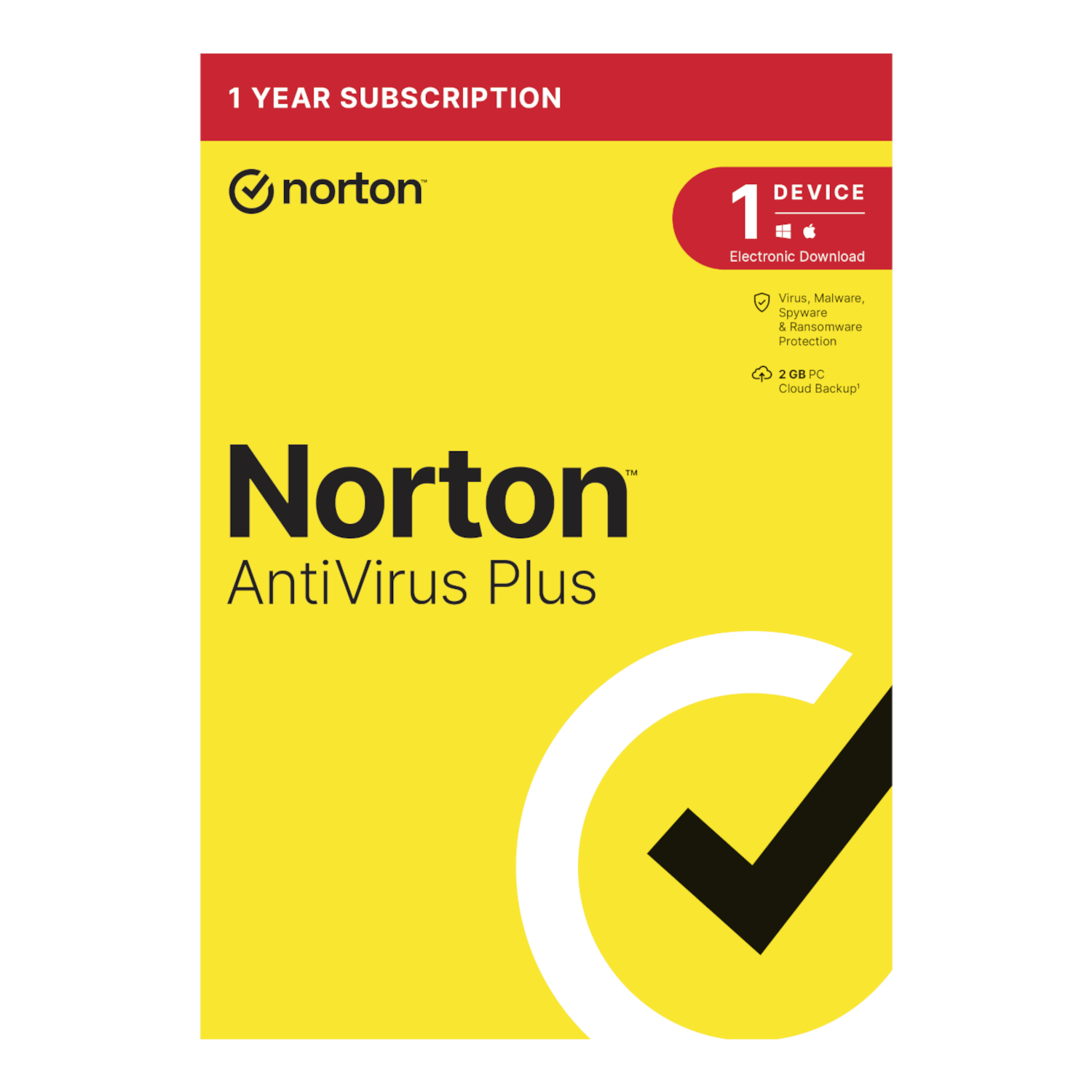 Norton Antivirus Plus 2GB - 1 device - physical package
