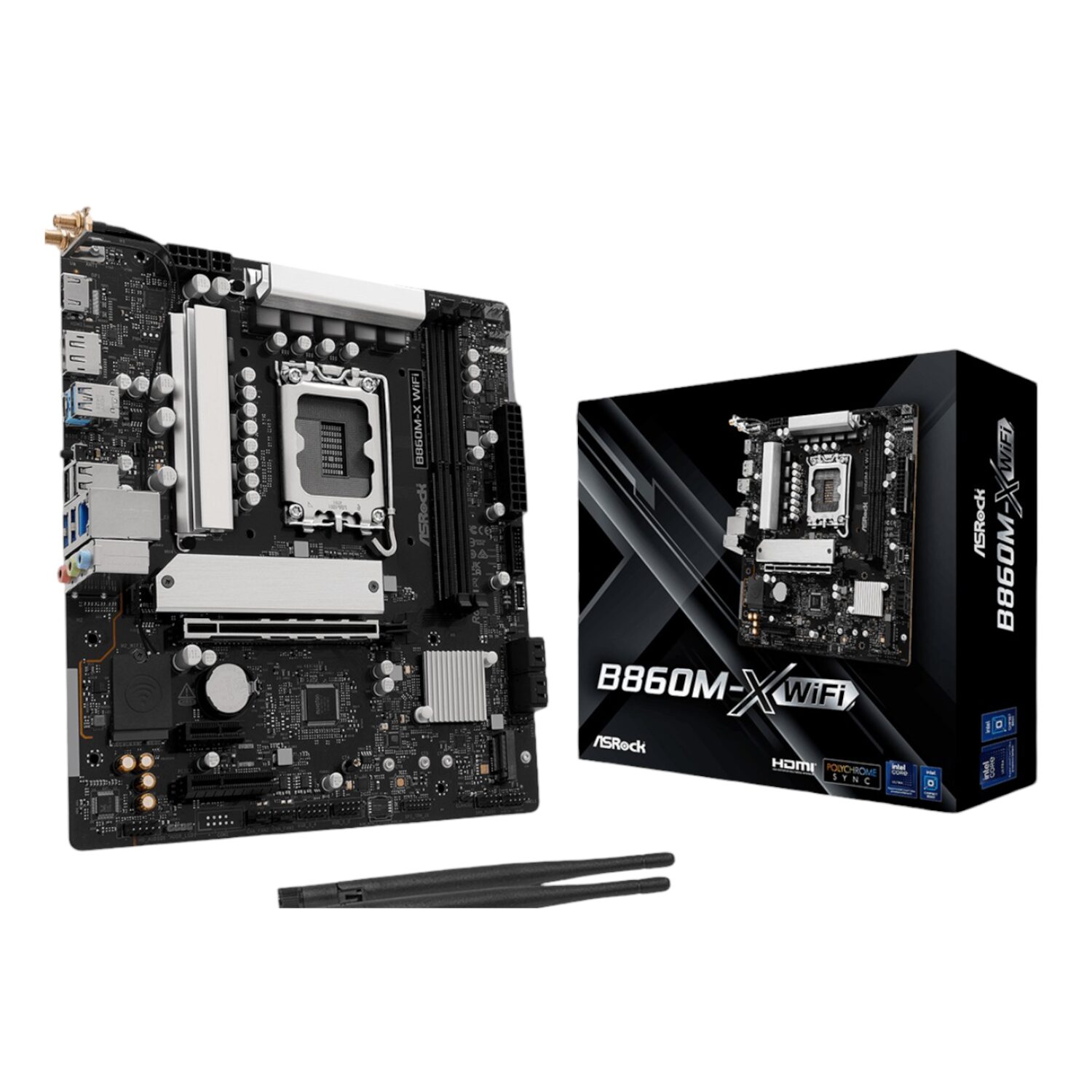ASRock B860M-X WiFi Intel B860 LGA 1851 Arrow Lake Micro-ATX Desktop Motherboard
