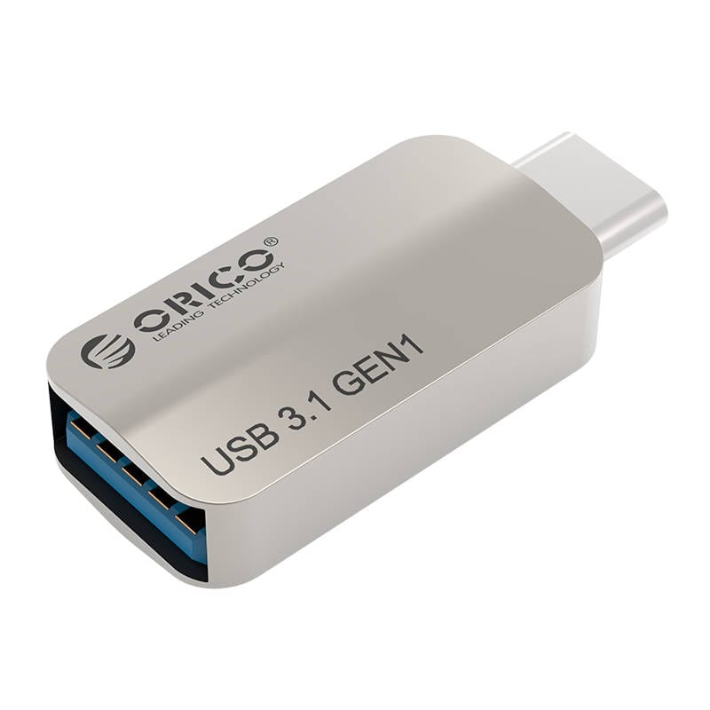 ORICO USB Type-C to USB-A 3.1 ChargeSync On The Go Adapter - Silver (3 pack by Valotronics)