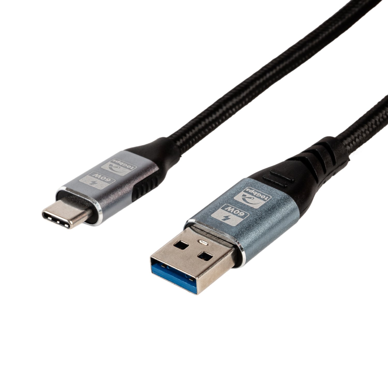 GIZZU 60W 10Gbps USB to Type-C 1m Cable (2 pack by Valotronics)