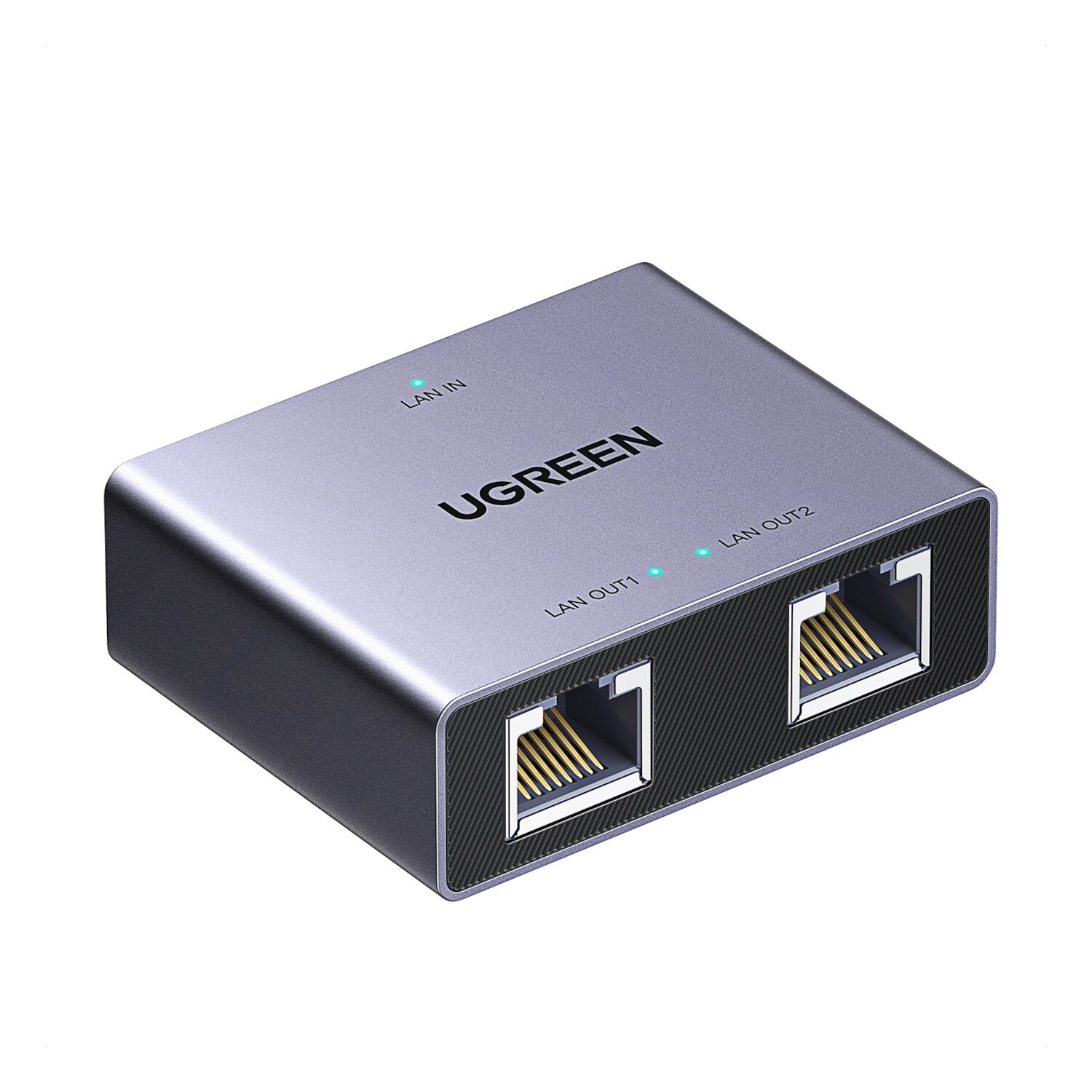 UGREEN 1-to-2 Gigabit Ethernet Splitter, 1000Mbps LAN Network Adapter
