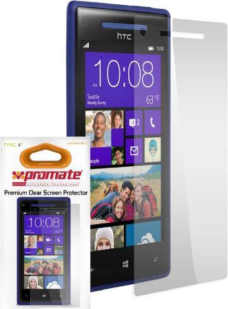 Promate proShield.H8X-C HTC 8X Premium Clear Screen Protector (2 pack by Valotronics)