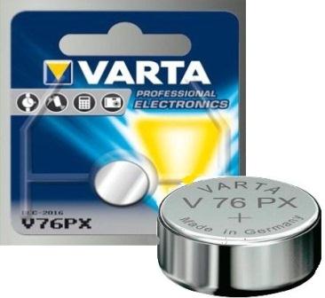 Varta V76PX Primary Silver Oxide Button cell 1.5V Battery (3 pack by Valotronics)