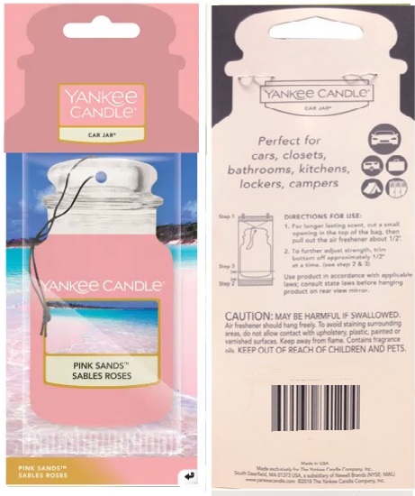 Yankee Candle Pink Sands Card Jar (2 pack by Valotronics)
