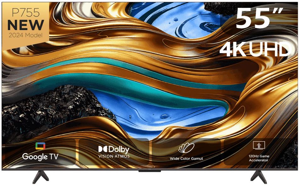 TCL 55-Inch P755 Series UHD Google LED TV