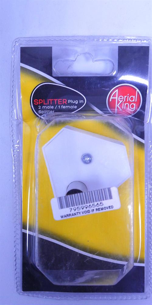 Aerial King Splitter Plug In 2 (2 pack by Valotronics)