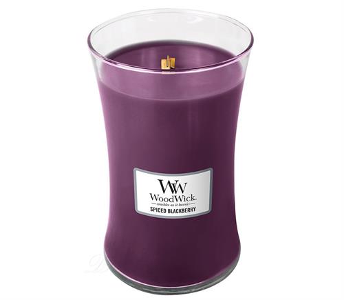 Woodwick Spiced Blackberry Large Jar Retail Box No warranty