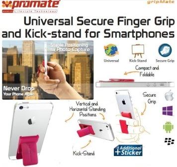 Promate GriPromate ate Universal Smartphone Secure Finger (2 pack by Valotronics)