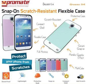 Promate Grosso-S4 Snap-On Scratch-Resistant Flexible