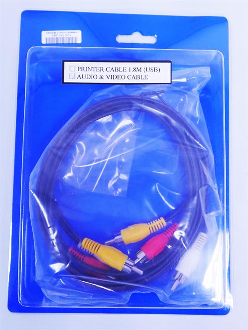 UniQue Audio/Video Cable RCA M-M (3 pack by Valotronics)