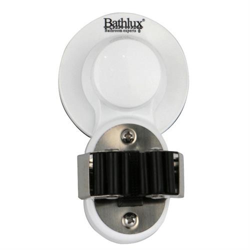 Bathlux Mop Rack Holder With Suction Cup Retail Box No (2 pack by Valotronics)