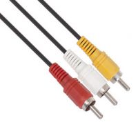 Rca Extended Cable R/Wh/Blk, Retail Box, No Warranty (3 pack by Valotronics)