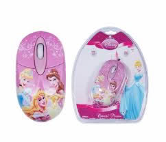 Disney Princess Optical USB Mouse , Retail Packaged , (2 pack by Valotronics)