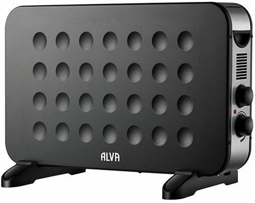 Alva Electric Convection Heater Black Retail Box 1 year