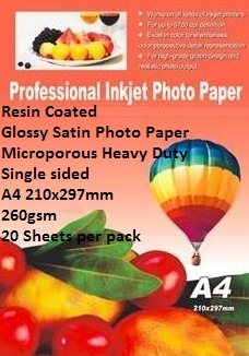 EBox Resin Coated Glossy Satin Photo Paper