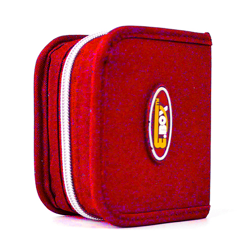 Ebox Little Cd/ Dvd Bag Red, Retail Box, No Warranty (3 pack by Valotronics)