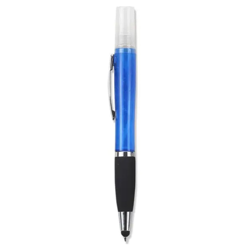 Geeko 3 in 1 Sanitizer Spray Stylus and Blue ink Pen (3 pack by Valotronics)