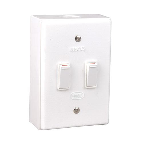 Lesco LSS Range 2 Lever 2x1 Way Switch Shrink Wrapped (2 pack by Valotronics)