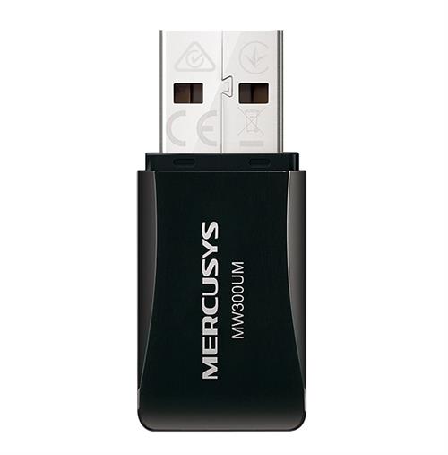 Mercusys MW300UM N300 Wireless Mini USB Adapter (2 pack by Valotronics)