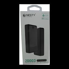 Nesty Power Bank 20 000mAh Capacity Colour Black
