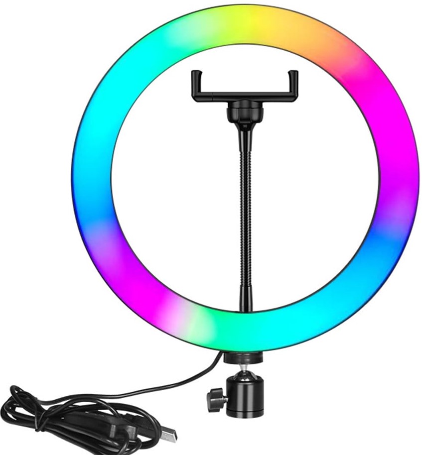 Nesty Multipurpose USB Powered 12 Inch Selfie RGB LED Ring Light