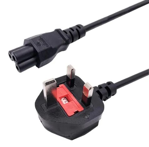 Unique UK 3pin Single Head 1.8M Power cable (3 pack by Valotronics)