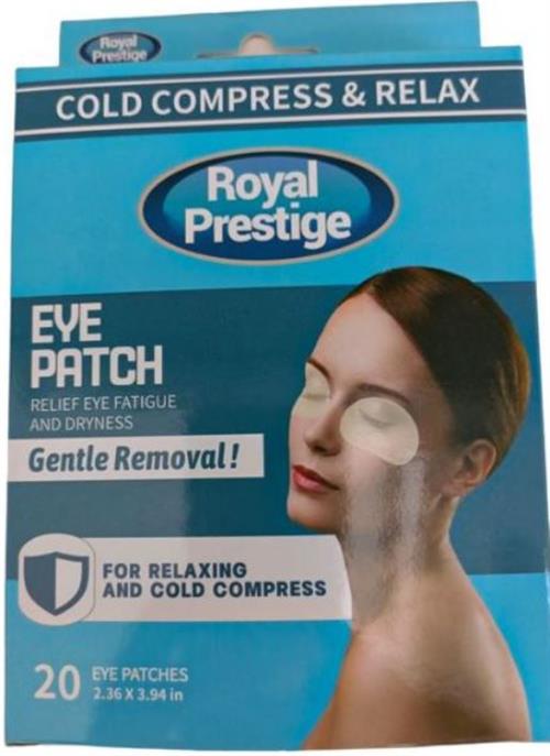 Royal Prestige Cold Compress Eye Patch 20 Pack (2 pack by Valotronics)