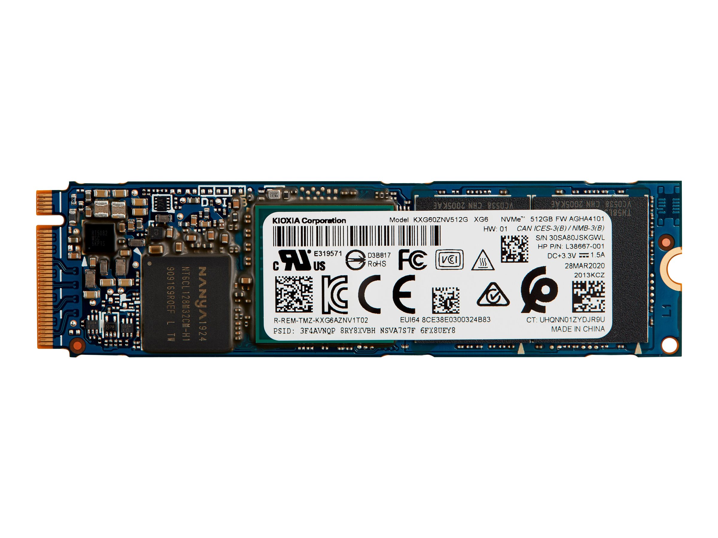 HP Accessories 512GB PCI e 3x4 NVMe M2 SSD