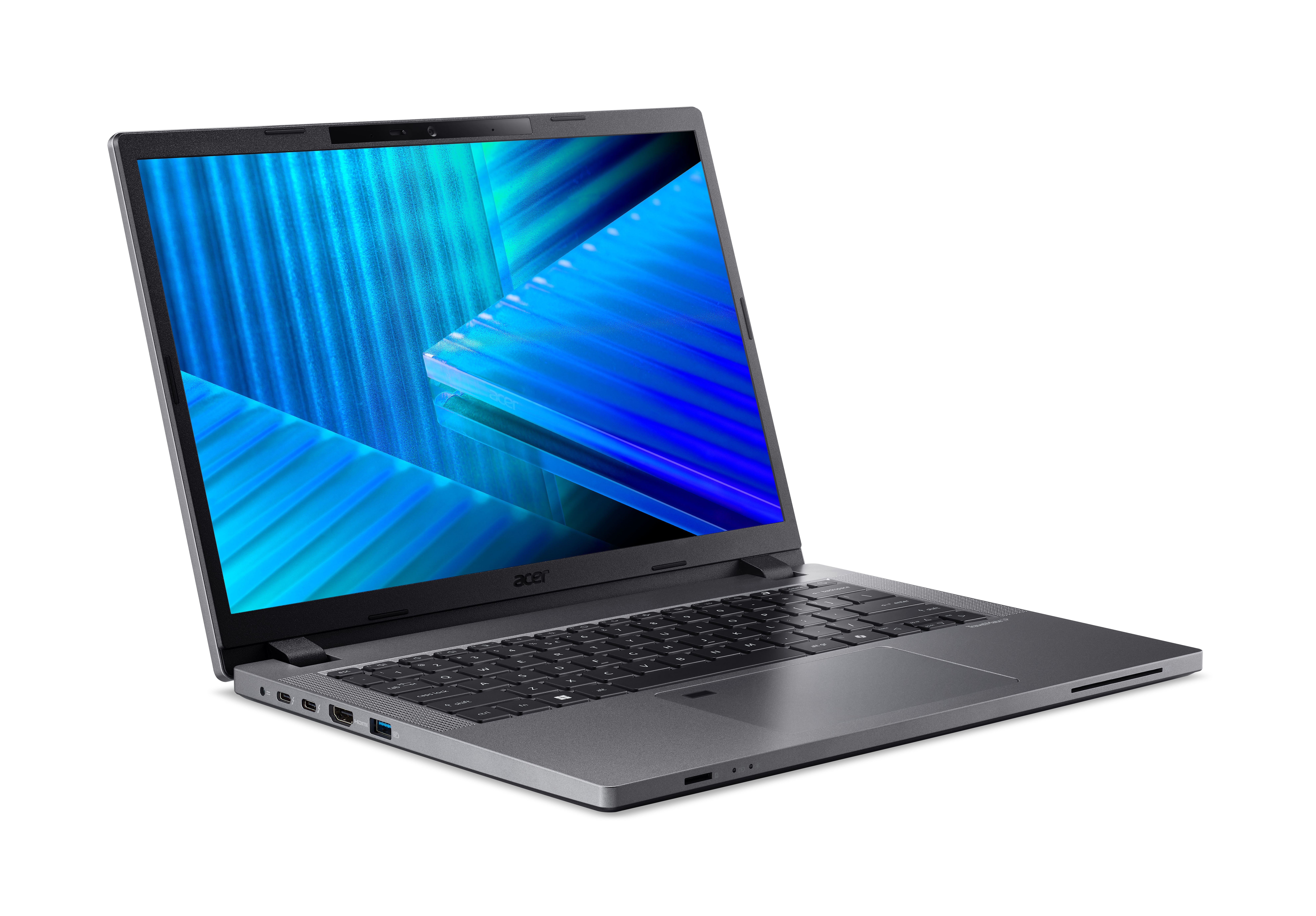 Acer TravelMate TMP214-55-G3-TCO-54G 14" WUXGA IPS SlimBezel Intel Core Ultra 5 processor 115U 16 GB DDR5 Memory 512GB PCIe NVMe SSD SD card reader WIFI6E+BT 2x2 AX+BT 6E FHD IR camera FPR BackLit KB 53Wh Li-ion battery 65W TypeC adapter Windows 11 PRO 3 