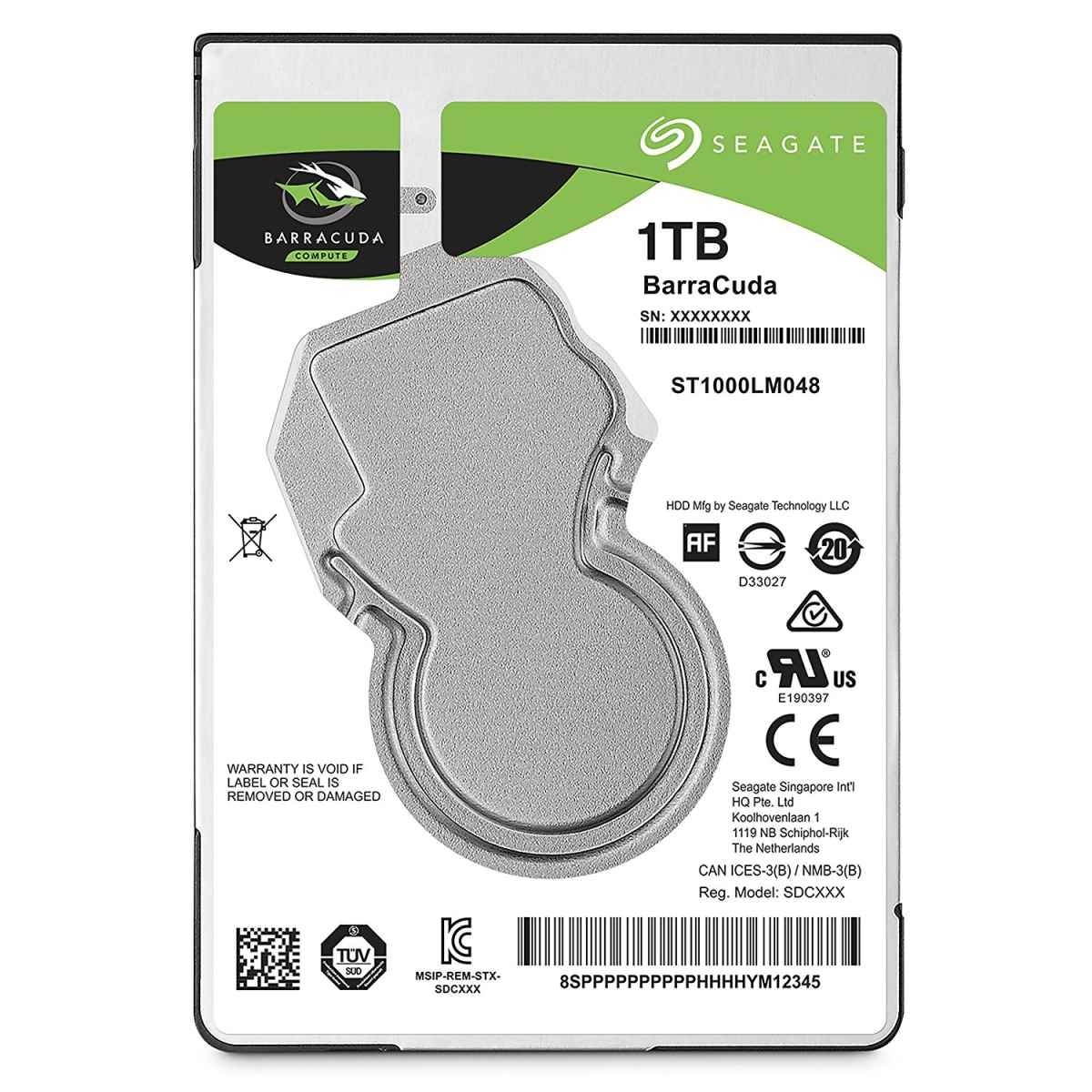 Seagate Barracuda- 1TB-2.5'' 5400RPM SATA 6GB/s 128MB Cache