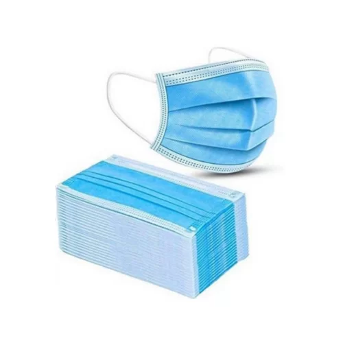 PPE 3-PLY MEDICAL MASK, BLUE, 99.95% BFE RATED, BOX OF 50 (2 pack by Valotronics)