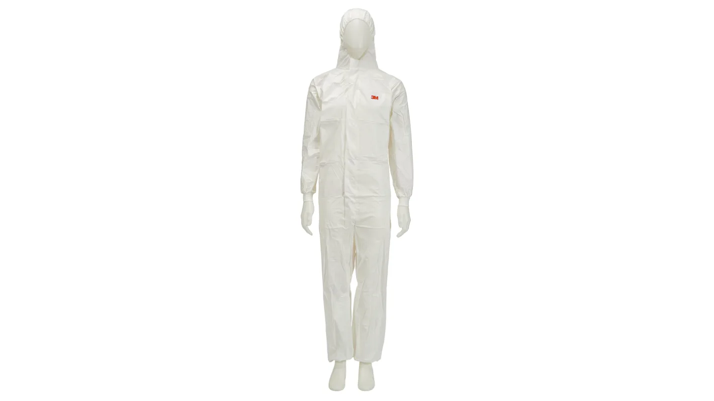 PPE COVERALL LEVEL 3 - XX-LARGE - ONE-PIECE - 65GSM NON-WOVEN DURABLE FDA APPROVED - WHITE