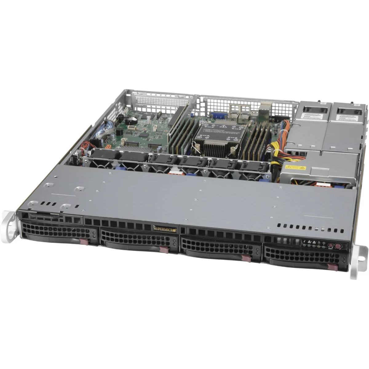 SUPERMICRO CHASSIS - RACK 1U 4X 3.5" HOT-SWAP HDD 400W RPSU