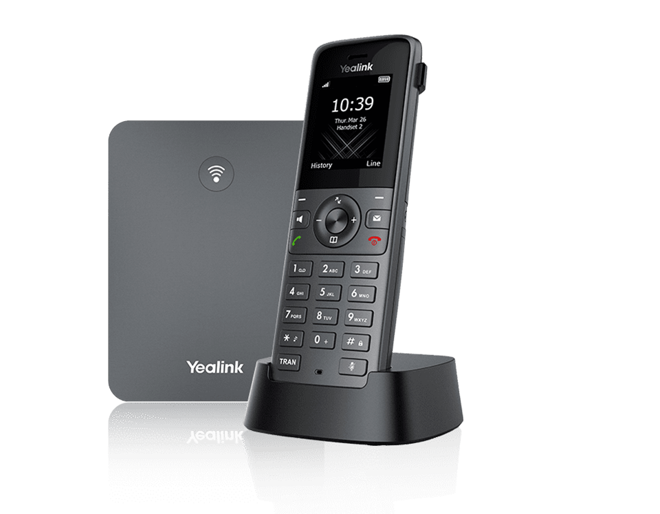 YEALINK W73P IP DECT PHONE WITH BASE, 10 SIP ACCOUNT