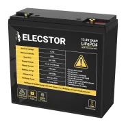 Elecstor 12V 24A LIFEPO4 Battery 3000 CYCLES