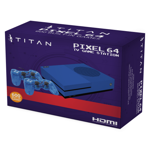 Titan - Pixel 64 Retro Console - 600 in 1