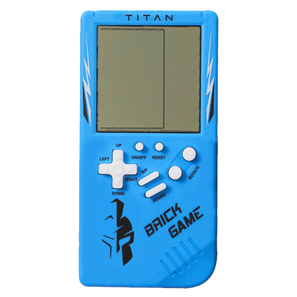 Titan - Brick Game Portable - Blue (2 pack by Valotronics)