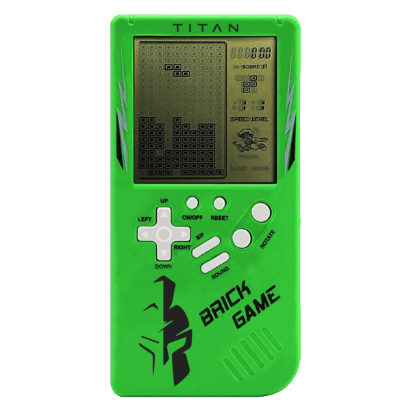 Titan - Brick Game Portable - Green (2 pack by Valotronics)