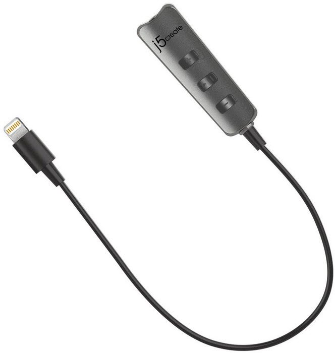 J5create JLA160 Premium Audio Adapter with Lightning Connector
