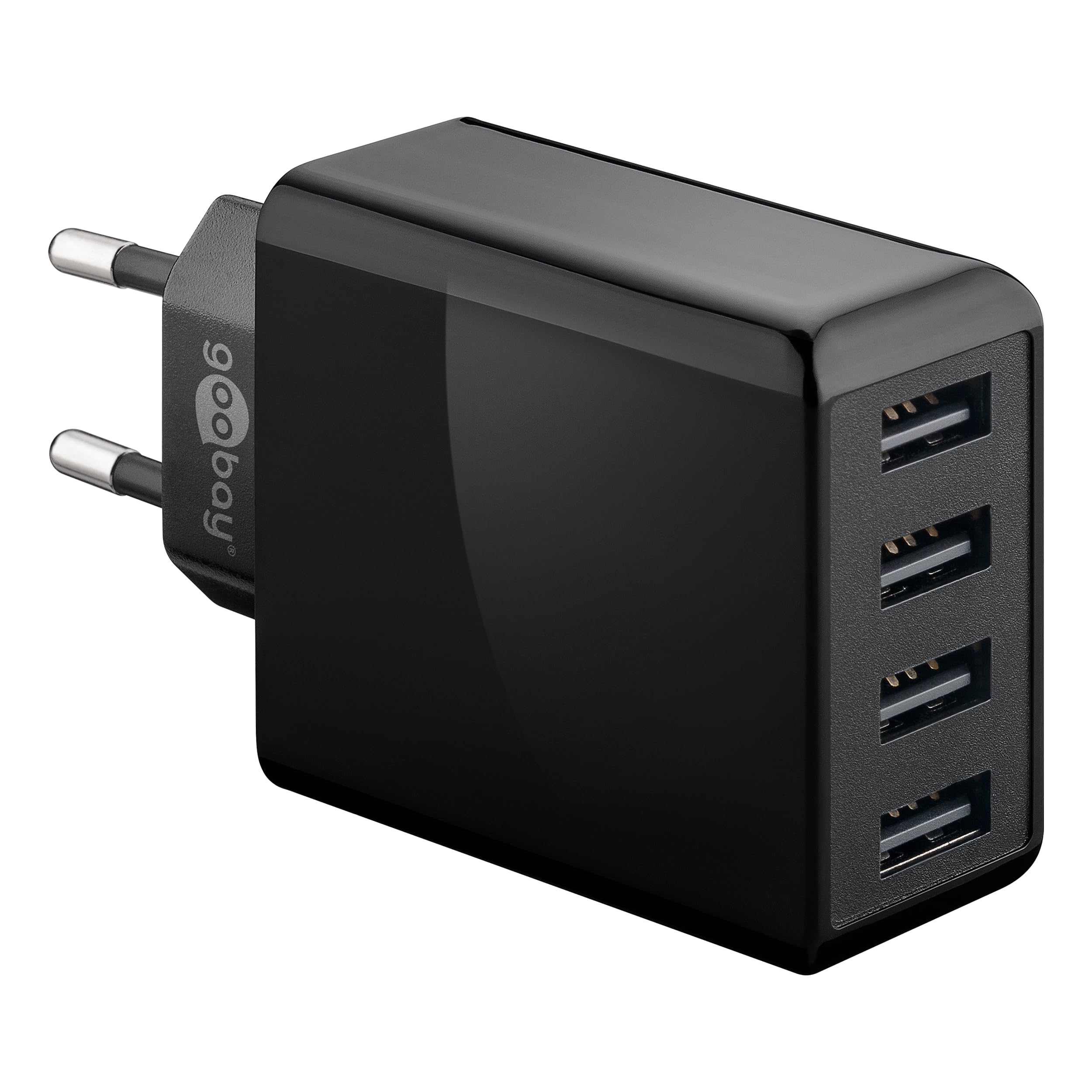 Goobay 30W 4-Port USB Charger - Black