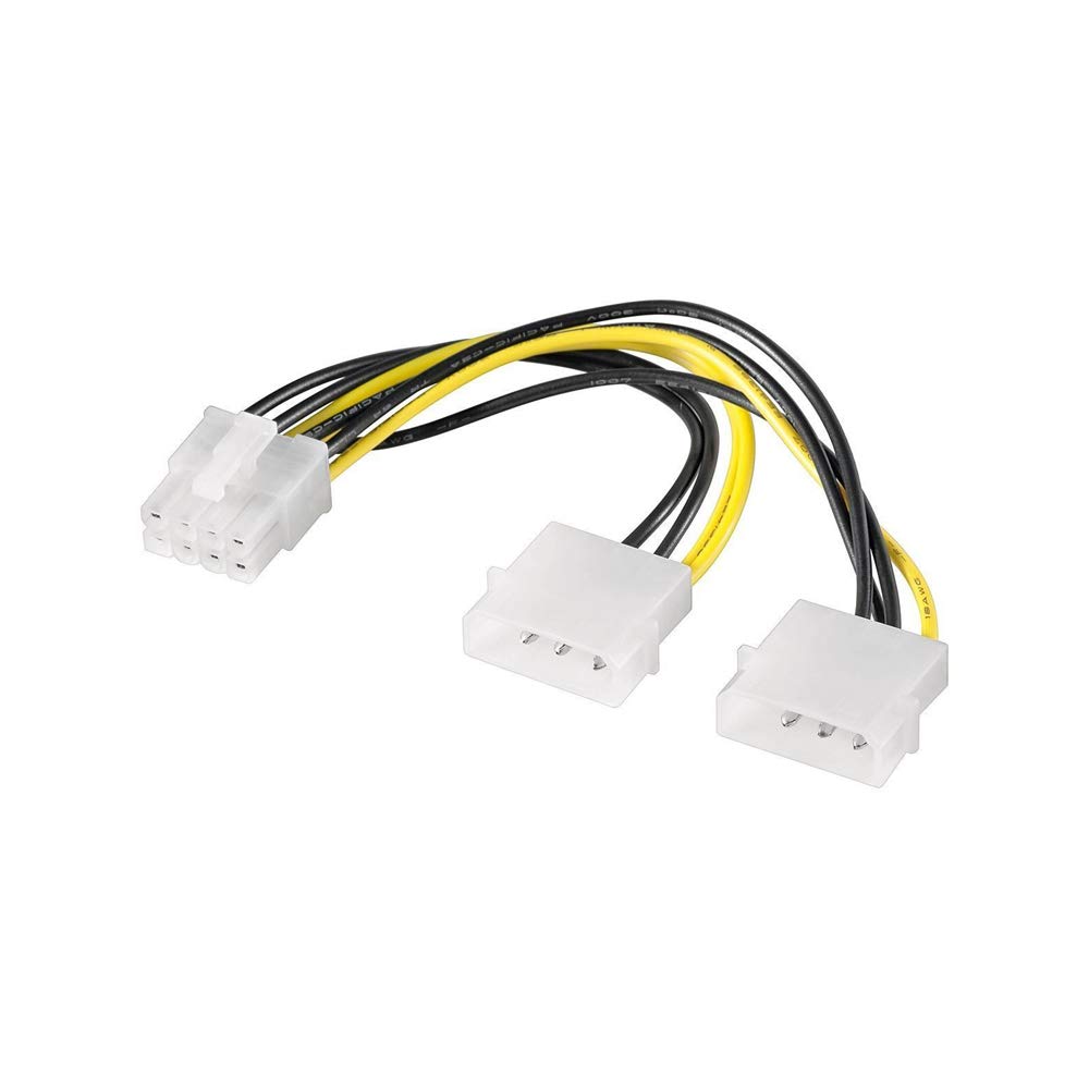 Goobay 2 Molex to 8-Pin Power Cable (5 pack by Valotronics)