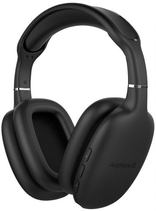 SonicGear Airphone 6 Bluetooth Headphones - Black